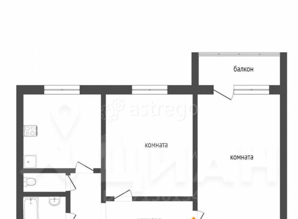 2-комн. квартира, 54 м2, 4/10 эт. Волоколамск - изображение 5