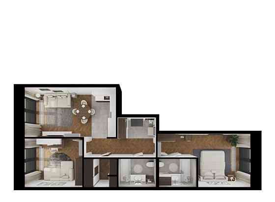 2-комн. квартира, 68.1 м2, 7/9 эт. Санкт-Петербург
