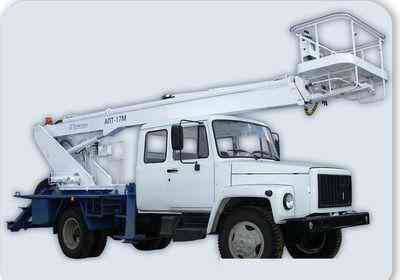 Автовышка телескопическая ПСС 131.18Э на шасси ГАЗ 33086 Самара