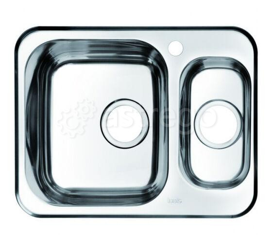 Мойка IDDIS Strit S нержавеющая сталь полированная 1 1/2, чаша слева 605*480, ID STR60PXi77 Iddis Москва - изображение 1