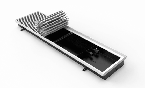 Конвектор внутрипольный VITRON ВК.075.260.3000.2ТГ с корпусом из оцинкованной стали Витрон Москва