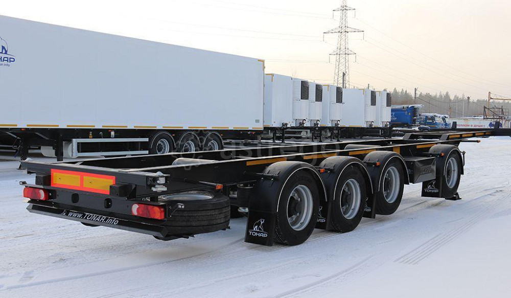 Полуприцеп контейнеровоз Тонар К4-40 99892 4-х осн, вынесенная ось, ССУ-1100, 40 футов дисковые торм Краснодар - изображение 1