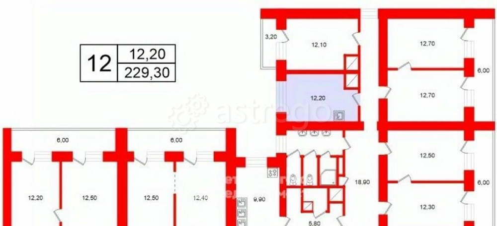 Комната, 12.2 м2, 7/15 эт. Санкт-Петербург - изображение 7
