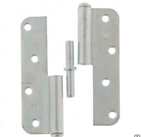 Петля накладная ПН1-110 правая, цинк, 4 шт, (Металлист) Россия Новосибирск