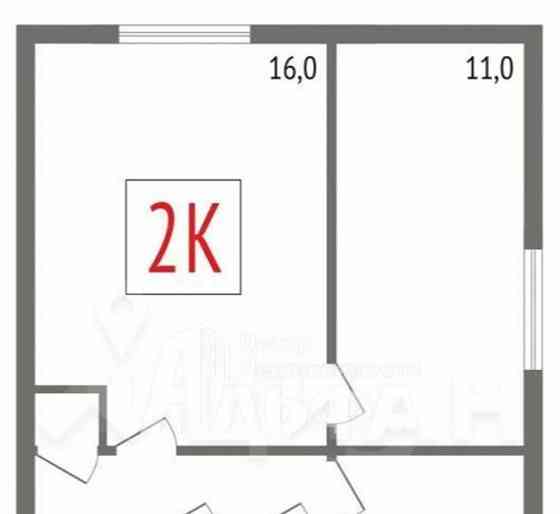 2-комн. квартира, 42 м2, 4/4 эт. Бийск