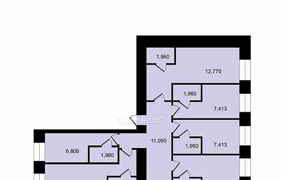 6-комн. квартира, 77 м2, 1/6 эт. Санкт-Петербург
