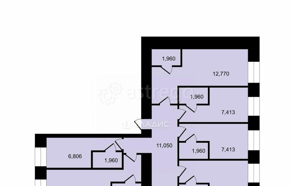 6-комн. квартира, 77 м2, 1/6 эт. Санкт-Петербург - изображение 4