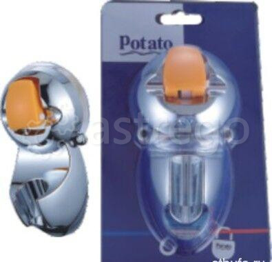Держатель для душевой лейки POTATO T0011 на вакуумной присоске, Серебристый (50) Пермь - изображение 1