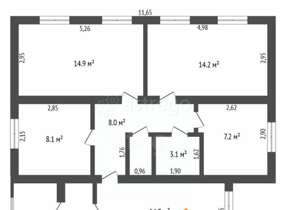 Дом, 73.9 м2, 0.62 га, 1 эт. Белогорск - изображение 1