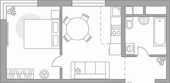 2-комн. квартира, 33 м2, 2/14 эт. Красногорск