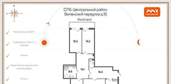 4-комн. квартира, 145.1 м2, 4/5 эт. Санкт-Петербург