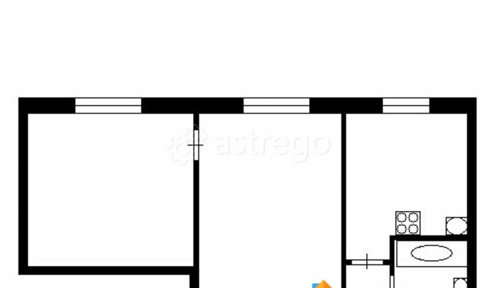 2-комн. квартира, 41.3 м2, 1/5 эт. Ачинск - изображение 5