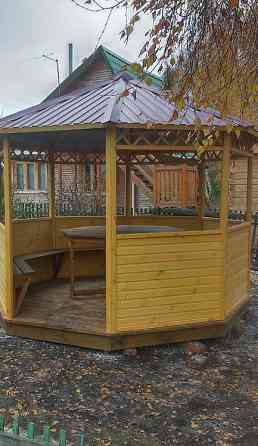 Беседка деревянная 3х3 м, "Уютная - 2" к2 Омск