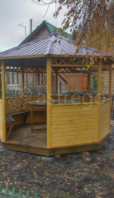 Беседка деревянная 3х3 м, "Уютная - 2" к2 Омск - изображение 1