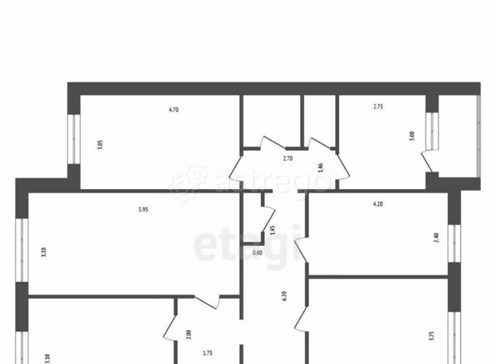 4-комн. квартира, 102.2 м2, 5/8 эт. Кодинск - изображение 1