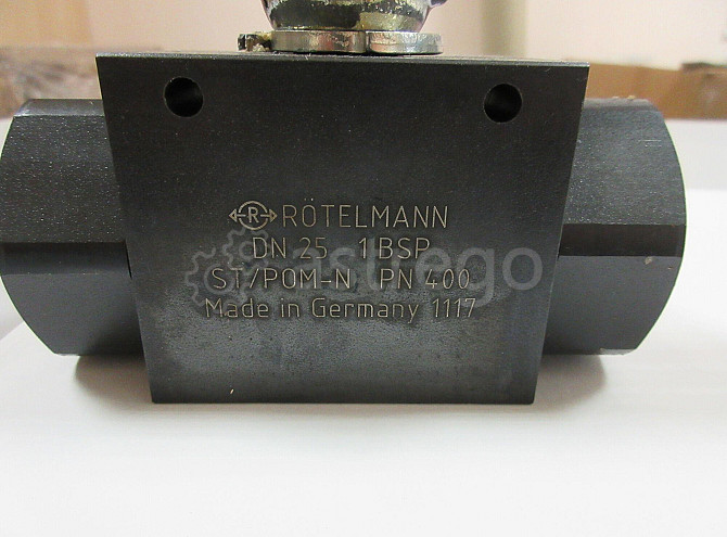Шаровой кран двухходовые DN25, 1 BSP, PN400 Rtelmann Москва - изображение 1