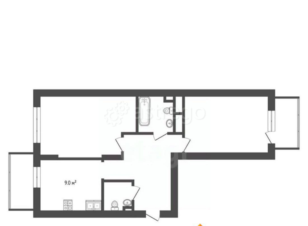 2-комн. квартира, 68.7 м2, 8/17 эт. Одинцово - изображение 3