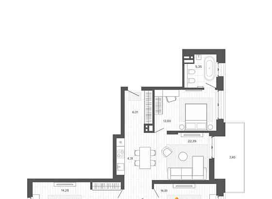 4-комн. квартира, 98.89 м2, 4/9 эт. Барнаул