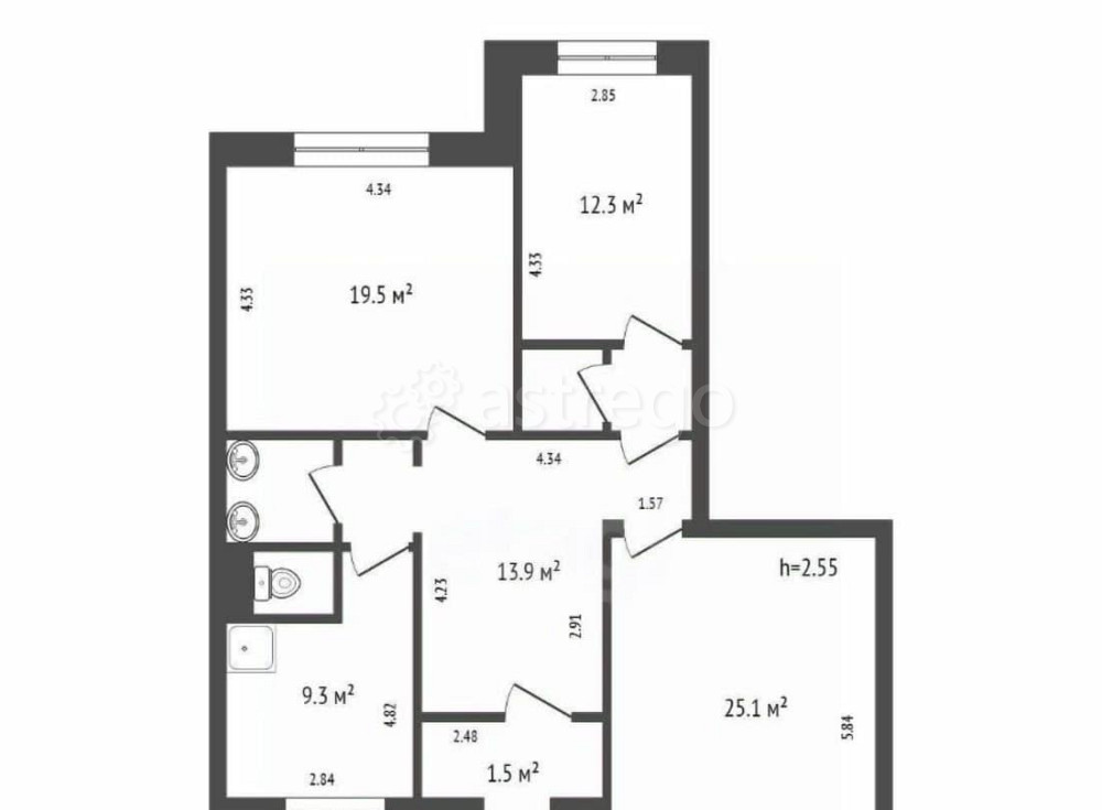 Офис, 92.6 м2 Красноярск - изображение 4
