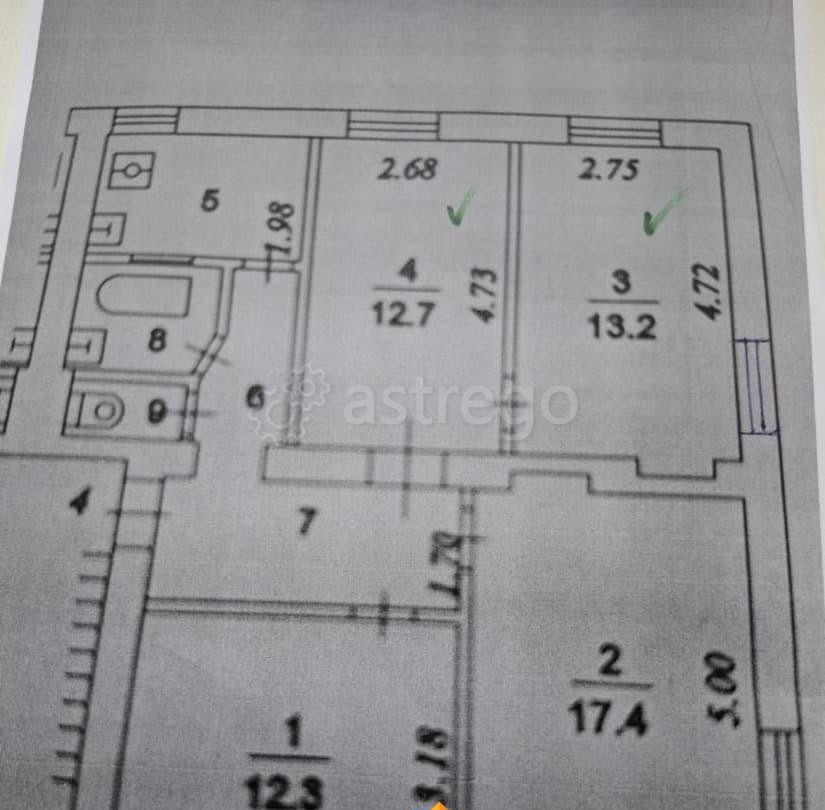 Комната, 26 м2, 2/5 эт. Москва - изображение 5