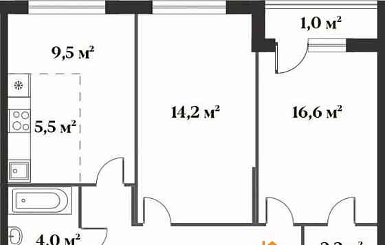 3-комн. квартира, 70.6 м2, 2/6 эт. Красногорск