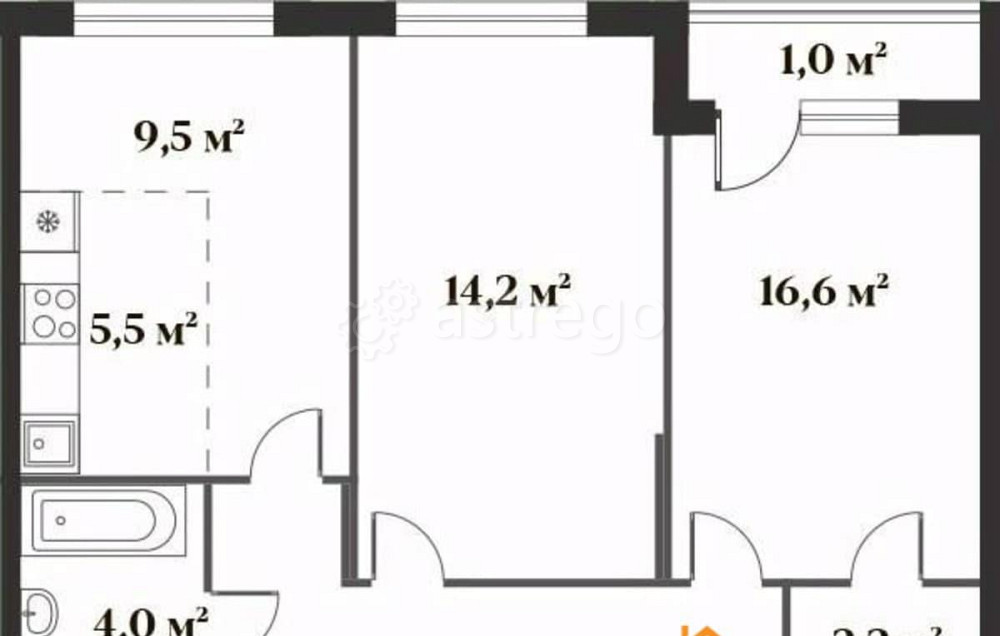 3-комн. квартира, 70.6 м2, 2/6 эт. Красногорск - изображение 1