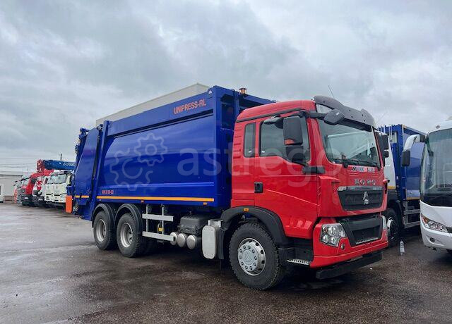 Мусоровоз МКЗ-50-22 на шасси HOWO T5G 6x4, 22 м3, задняя загрузка, портал Краснодар - изображение 1