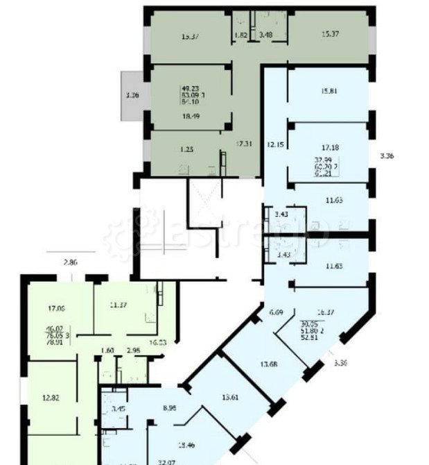 3-комн. квартира, 84.1 м2, 6/9 эт. Красноярск - изображение 2