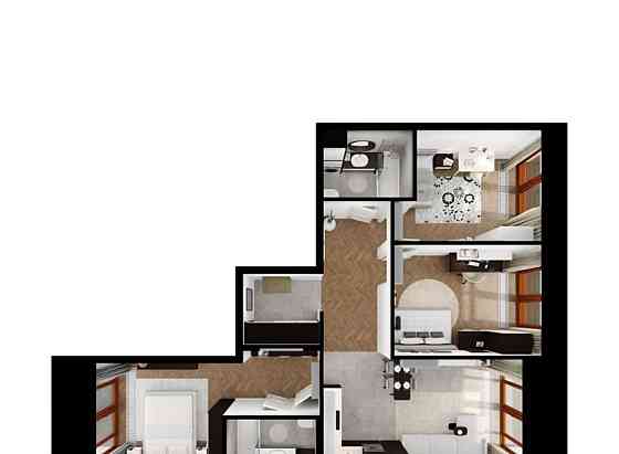 3-комн. квартира, 80 м2, 7/9 эт. Санкт-Петербург
