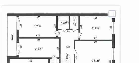 4-комн. квартира, 120.7 м2, 8/9 эт. Уфа