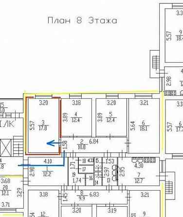 Комната, 17.8 м2, 8/11 эт. Санкт-Петербург