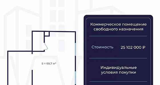 Торговое помещение, 69.7 м2 Санкт-Петербург