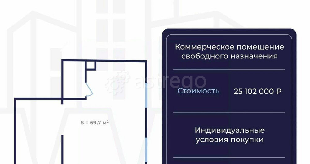 Торговое помещение, 69.7 м2 Санкт-Петербург - изображение 2