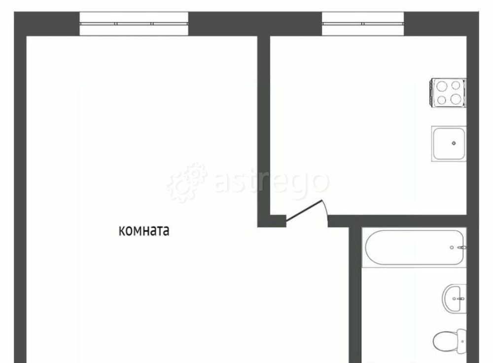 1-комн. квартира, 30.1 м2, 1/5 эт. Норильск - изображение 6