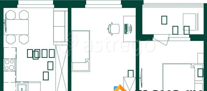 2-комн. квартира, 56.5 м2, 6/8 эт. Майма - изображение 1