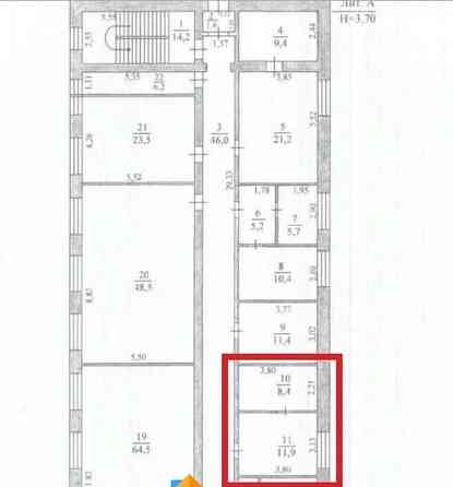 Свободного назначения, 20 м2 Майма
