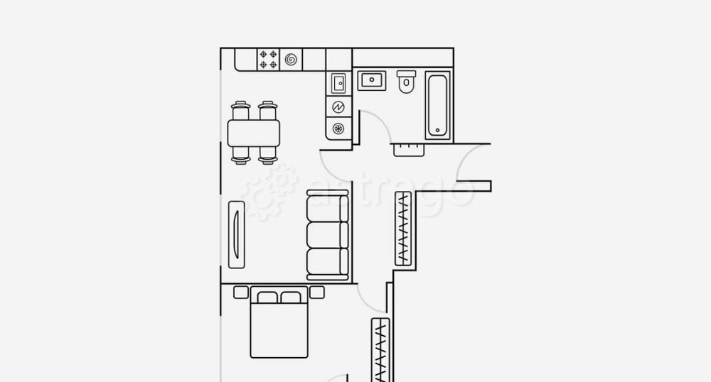 2-комн. квартира, 56 м2, 18/24 эт. Москва - изображение 3