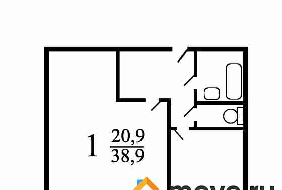 1-комн. квартира, 39 м2, 10/12 эт. Москва