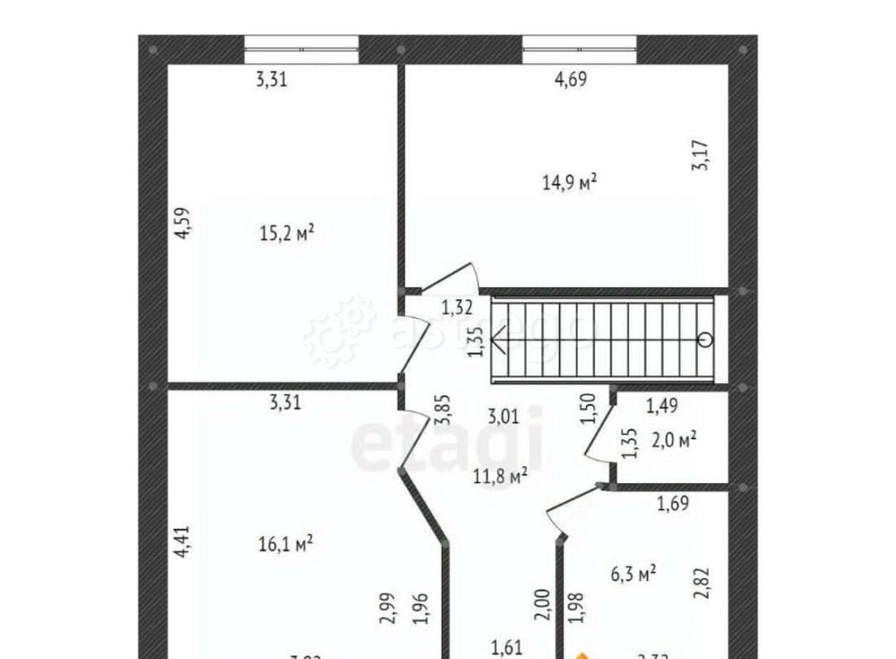 Дом, 144 м2, 7.5 сотки, 2 эт. Кармаскалы - изображение 6