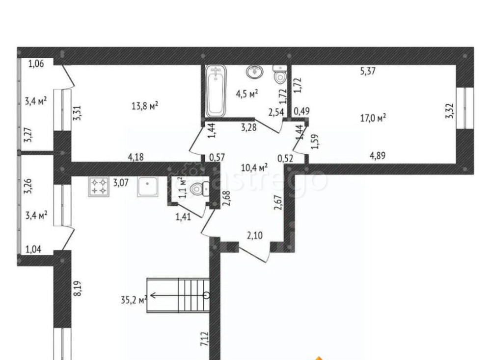 4-комн. квартира, 129.1 м2, 13/13 эт. Уфа - изображение 4