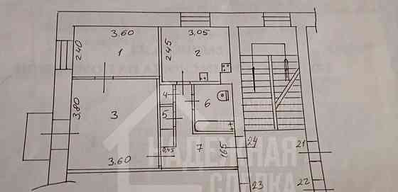 2-комн. квартира, 40 м2, 3/3 эт. Рубцовск