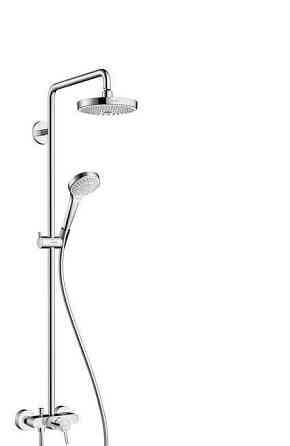 Душевая стойка Hansgrohe, Croma Select S, смеситель - есть, тип открывания воды - однорычажный Москва