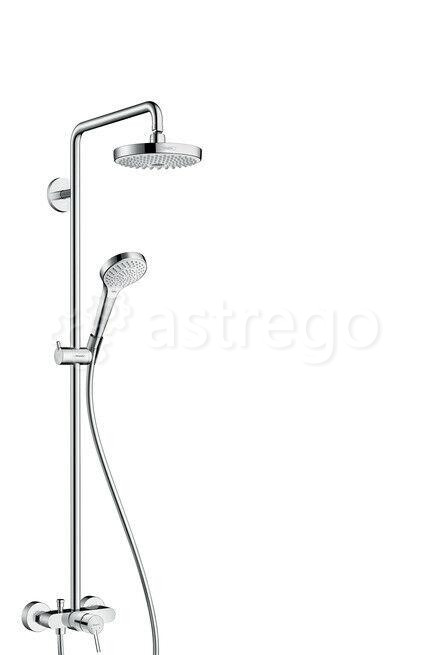 Душевая стойка Hansgrohe, Croma Select S, смеситель - есть, тип открывания воды - однорычажный Москва - изображение 1