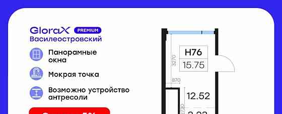 Свободного назначения, 15.75 м2 Санкт-Петербург