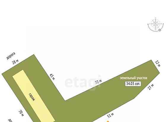 Коммерческий участок, 34.03 сотки Котлас