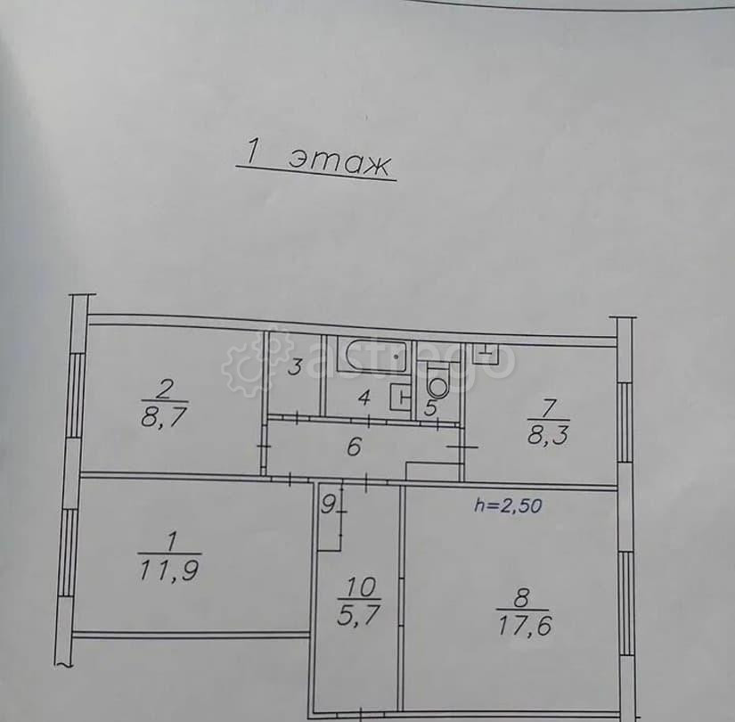 3-комн. квартира, 66 м2, 1/9 эт. Красноярск - изображение 7