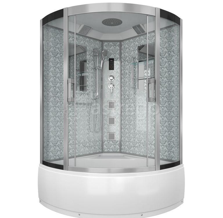 Душевая кабина 120х120 высокий поддон Niagara LUX 7744 W (серебро) Красноярск - изображение 1