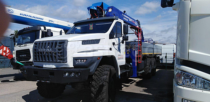 Бортовой автомобиль Isuzu Elf 4х4 с КМУ 5 т Москва - изображение 1