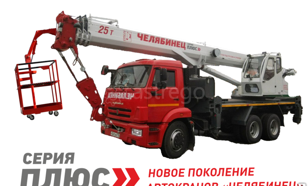 Кран-подъемник Челябинец КС-55732-28, 25 тонн, на шасси грузового автомобиля 65115 Новосибирск - изображение 1