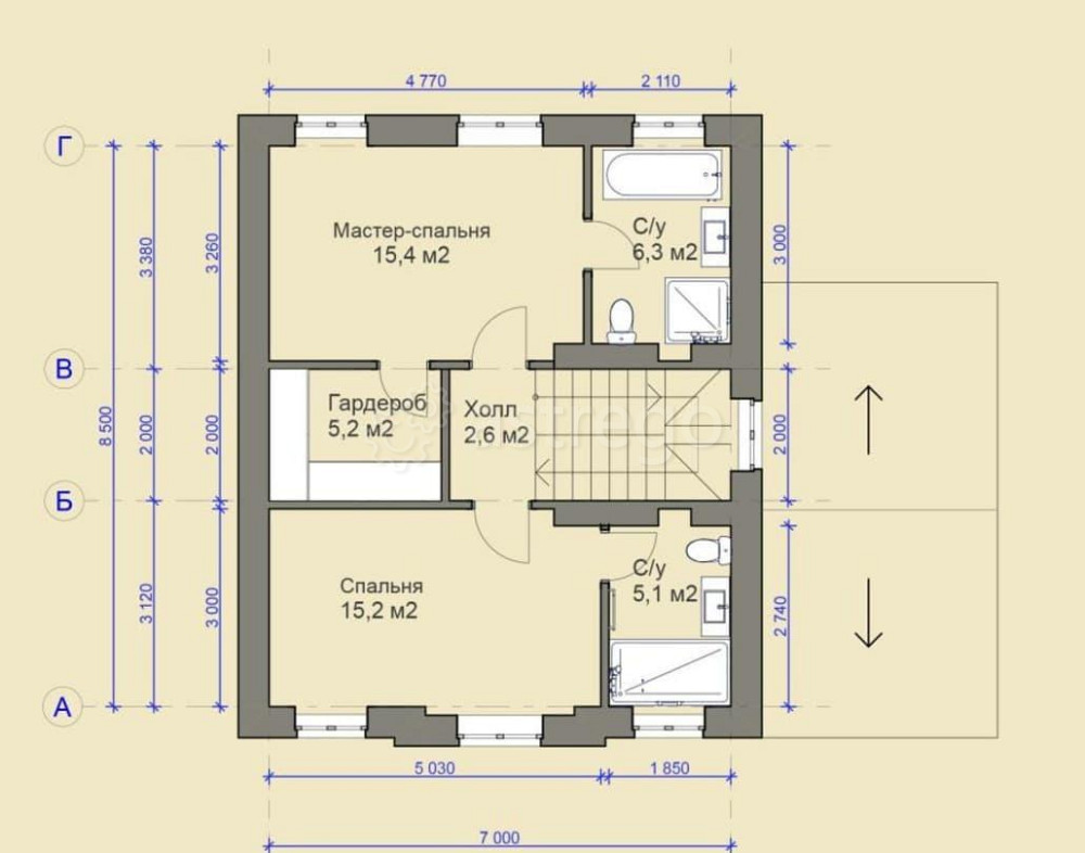 Коттедж, 146 м2, 4 сотки, 2 эт. Истра - изображение 6